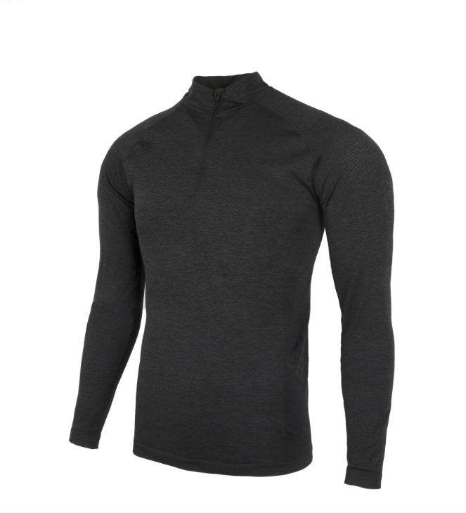 Seamless Compression Long Sleeve Zip-up Tees