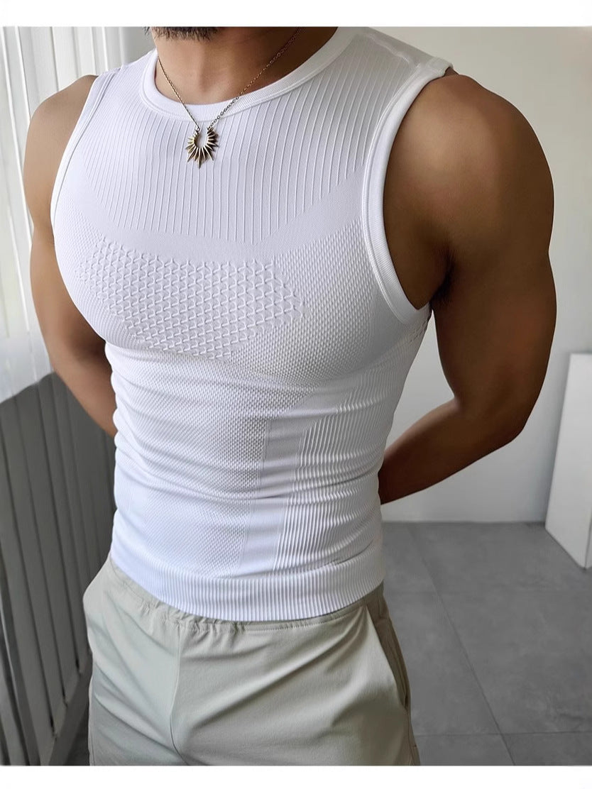 Textured Compression Tank Tees