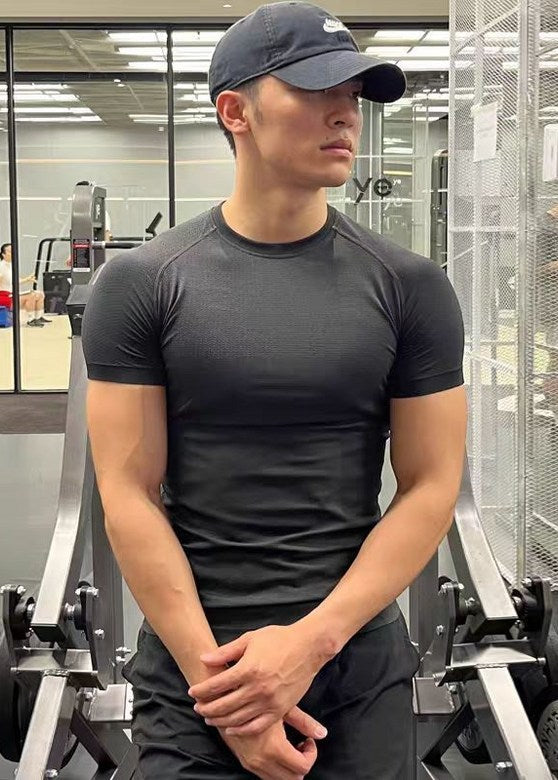 Basic jacquard Seamless Compression Tees